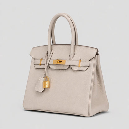 Hermès Birkin 30 Togo Craie Gold — Seitenansicht | Luren Authentisch