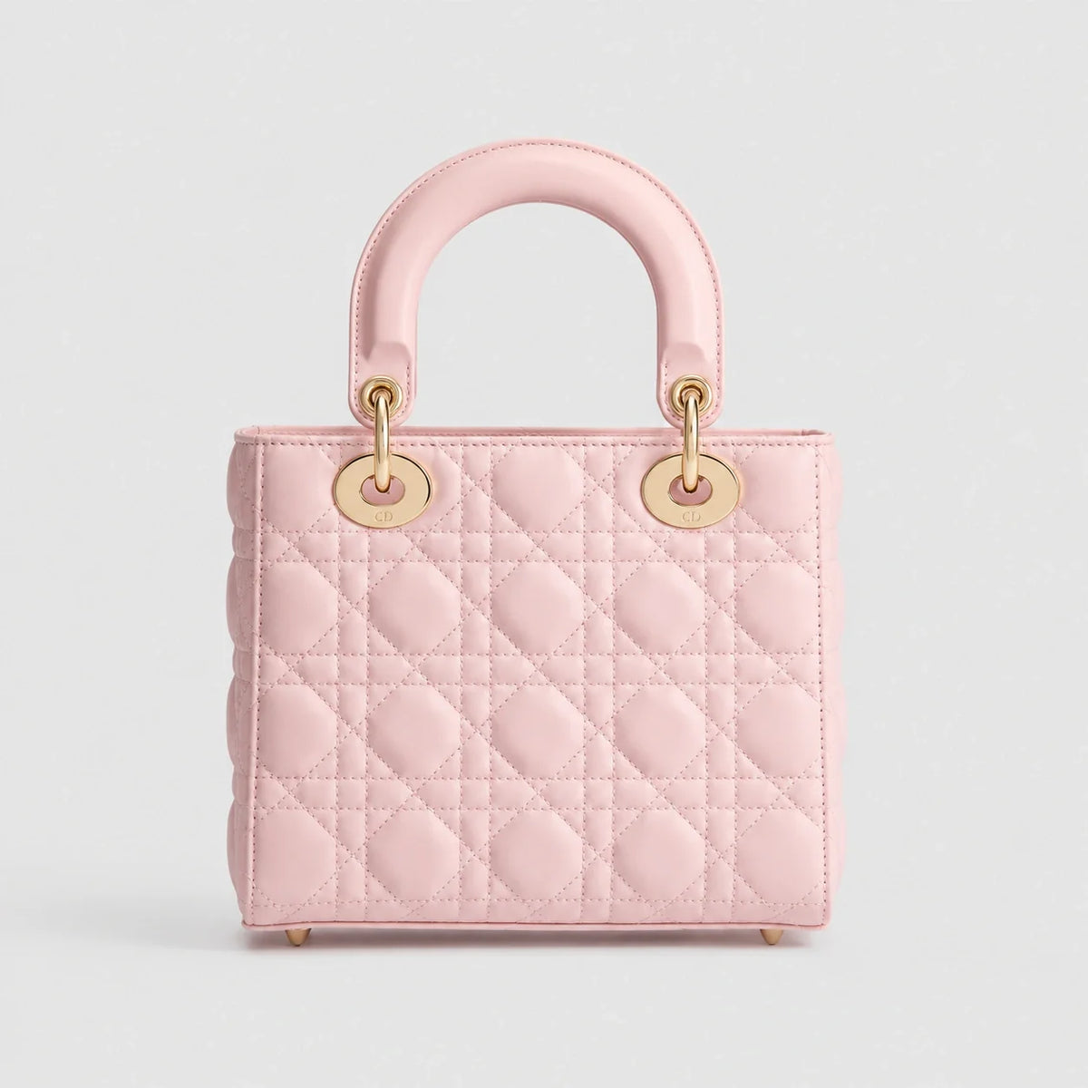 Lady Dior Cannage Lammleder Rosa Soupir — Rückansicht | Luren Authentisch