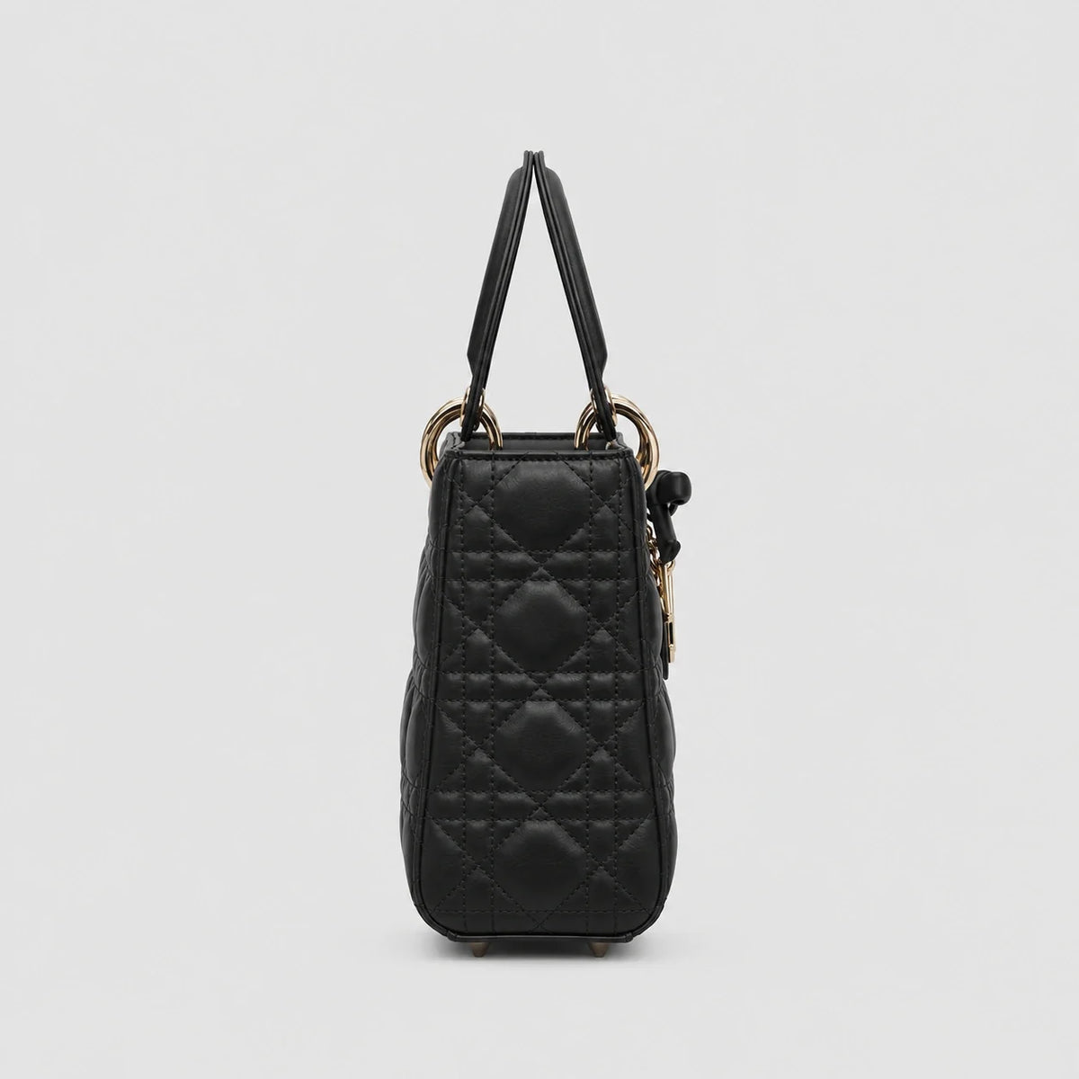 Lady Dior Cannage Lammleder Schwarz — Innenansicht | Luren Authentisch