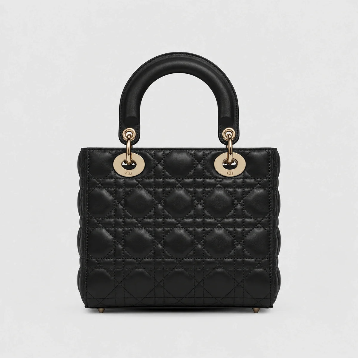 Lady Dior Cannage Lammleder Schwarz — Rückansicht | Luren Authentisch